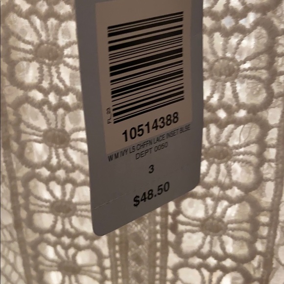 NWT Sz 3 Torrid plus size white blouse shirt party dress casual top flowy - Picture 8 of 9